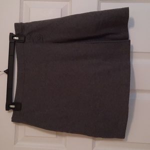 Lands End  14 Cotton Gray Uniform Skort